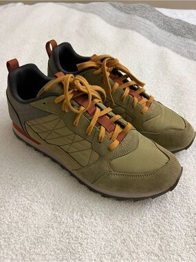 Merrell Alpine Sneaker Moss Green Suede Men’s 11 J003521 Retro